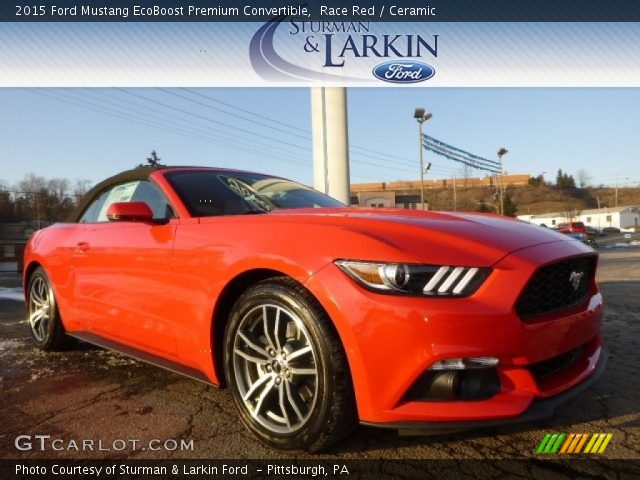 2015 Ford Mustang EcoBoost Premium Convertible in Race Red