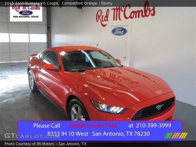 2015 Ford Mustang V6 Coupe in Competition Orange