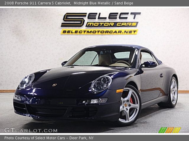 2008 Porsche 911 Carrera S Cabriolet in Midnight Blue Metallic
