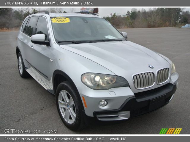 2007 BMW X5 4.8i in Titanium Silver Metallic