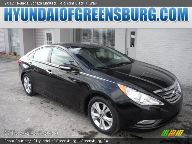 2012 Hyundai Sonata Limited in Midnight Black