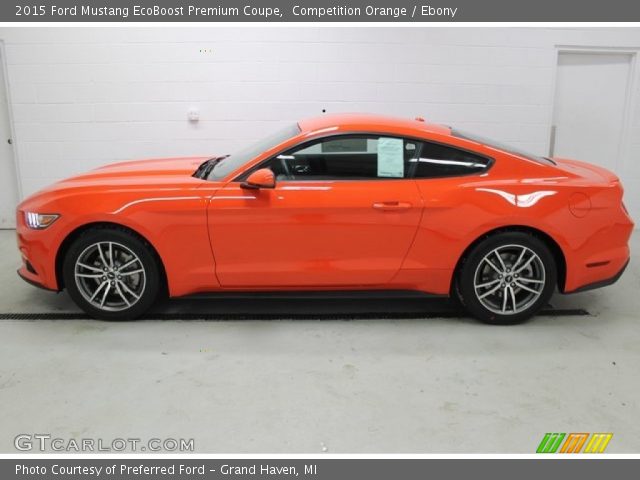 2015 Ford Mustang EcoBoost Premium Coupe in Competition Orange