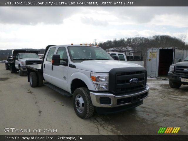 2015 Ford F350 Super Duty XL Crew Cab 4x4 Chassis in Oxford White