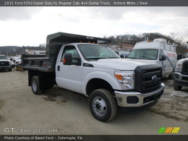 2015 Ford F350 Super Duty XL Regular Cab 4x4 Dump Truck in Oxford White