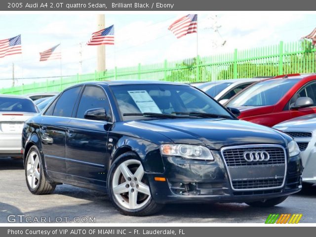 2005 Audi A4 2.0T quattro Sedan in Brilliant Black