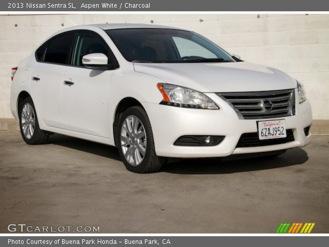 2013 Nissan Sentra SL in Aspen White