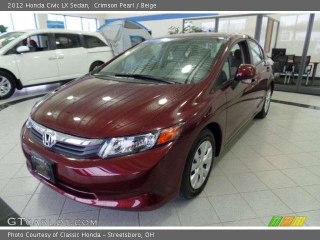 2012 Honda Civic LX Sedan in Crimson Pearl