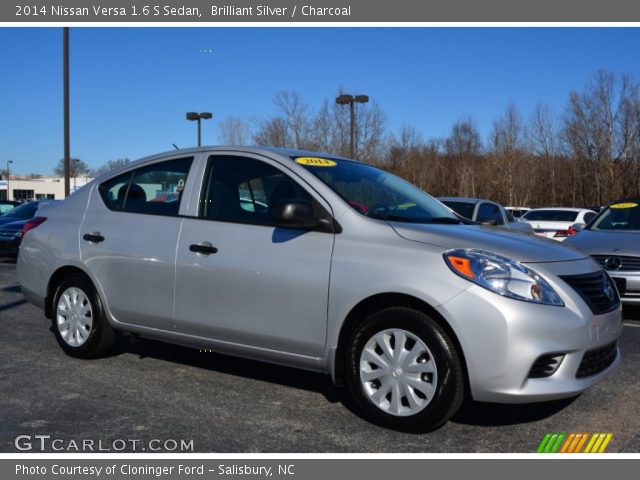 2014 Nissan Versa 1.6 S Sedan in Brilliant Silver