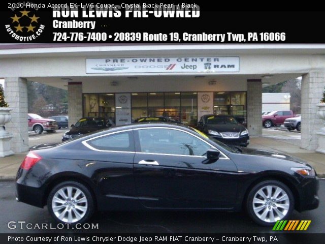 2010 Honda Accord EX-L V6 Coupe in Crystal Black Pearl