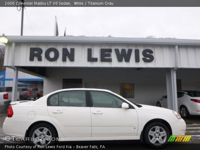 2006 Chevrolet Malibu LT V6 Sedan in White