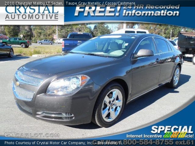 2010 Chevrolet Malibu LT Sedan in Taupe Gray Metallic