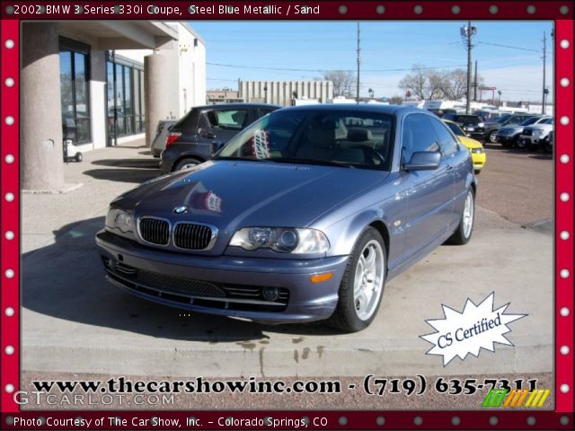 2002 BMW 3 Series 330i Coupe in Steel Blue Metallic
