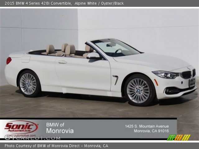 2015 BMW 4 Series 428i Convertible in Alpine White