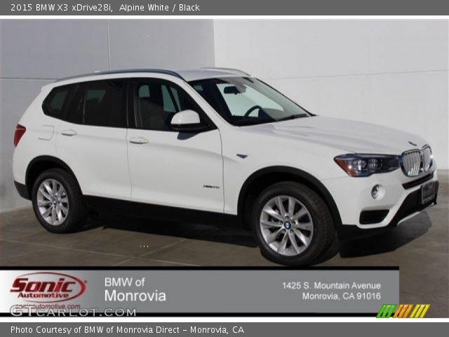 2015 BMW X3 xDrive28i in Alpine White