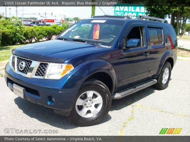 2006 Nissan Pathfinder SE 4x4 in Majestic Blue Metallic