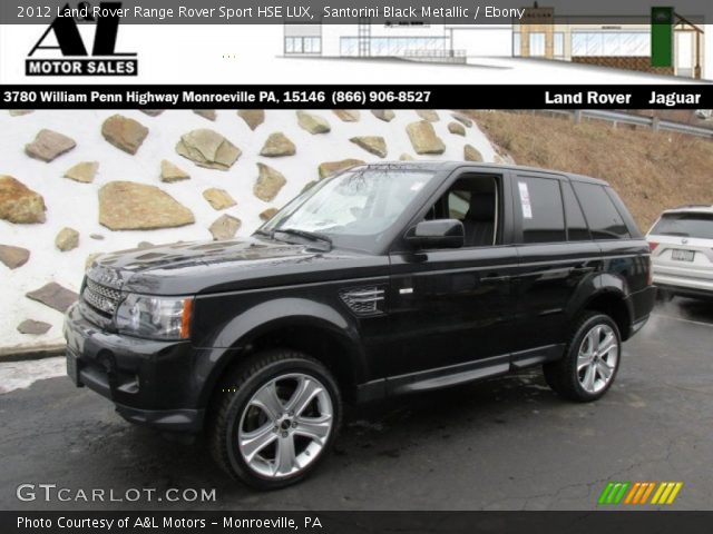 2012 Land Rover Range Rover Sport HSE LUX in Santorini Black Metallic