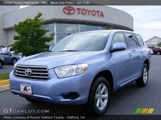 2008 Toyota Highlander 4WD in Wave Line Pearl