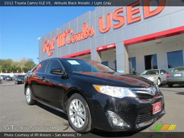 2012 Toyota Camry XLE V6 in Attitude Black Metallic