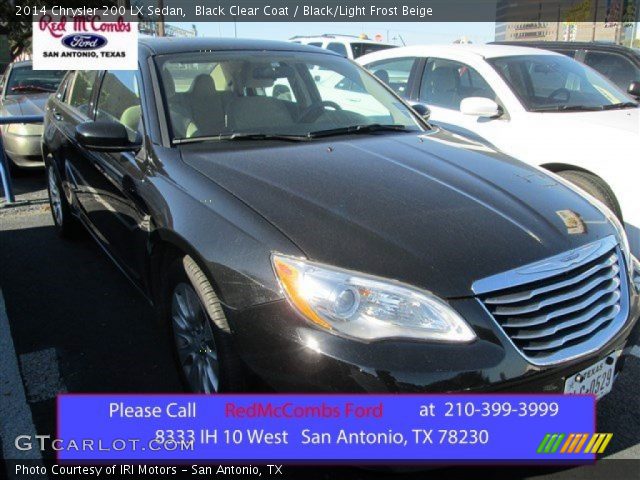 2014 Chrysler 200 LX Sedan in Black Clear Coat