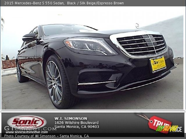 2015 Mercedes-Benz S 550 Sedan in Black