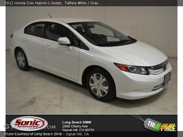 2012 Honda Civic Hybrid-L Sedan in Taffeta White