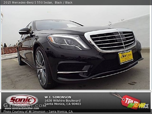 2015 Mercedes-Benz S 550 Sedan in Black