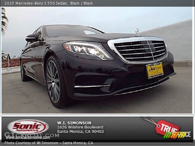 2015 Mercedes-Benz S 550 Sedan in Black
