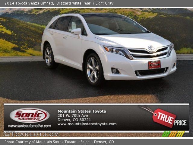 2014 Toyota Venza Limited in Blizzard White Pearl