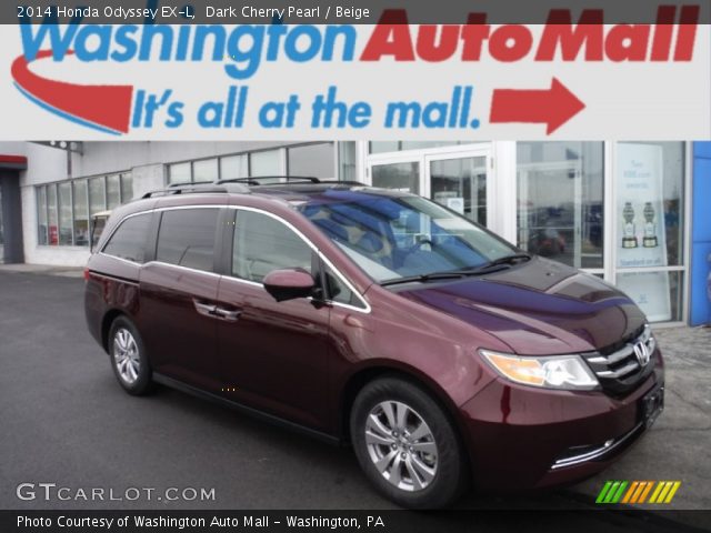 2014 Honda Odyssey EX-L in Dark Cherry Pearl