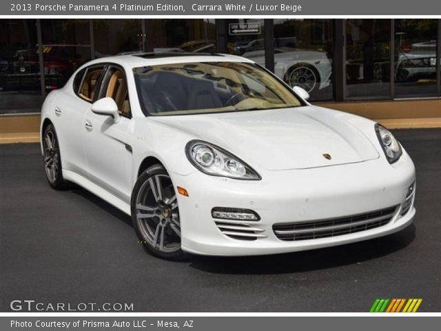 2013 Porsche Panamera 4 Platinum Edition in Carrara White