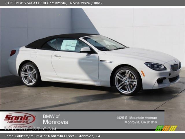 2015 BMW 6 Series 650i Convertible in Alpine White