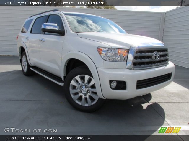 2015 Toyota Sequoia Platinum in Blizzard Pearl