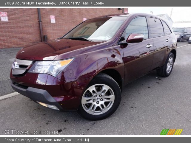 2009 Acura MDX Technology in Dark Cherry Pearl