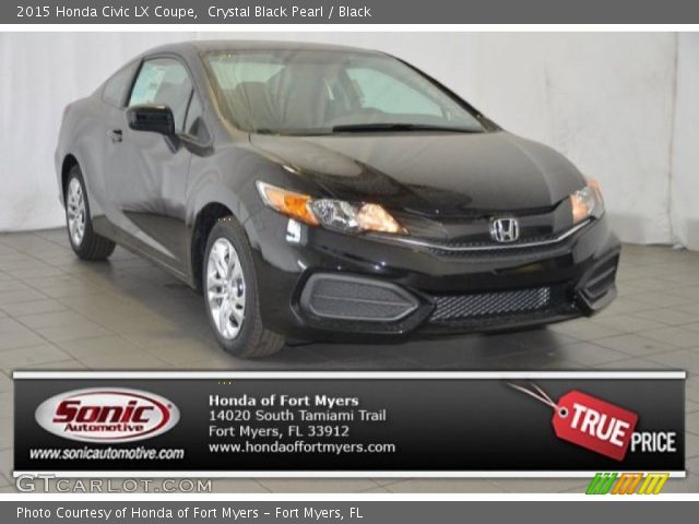 2015 Honda Civic LX Coupe in Crystal Black Pearl