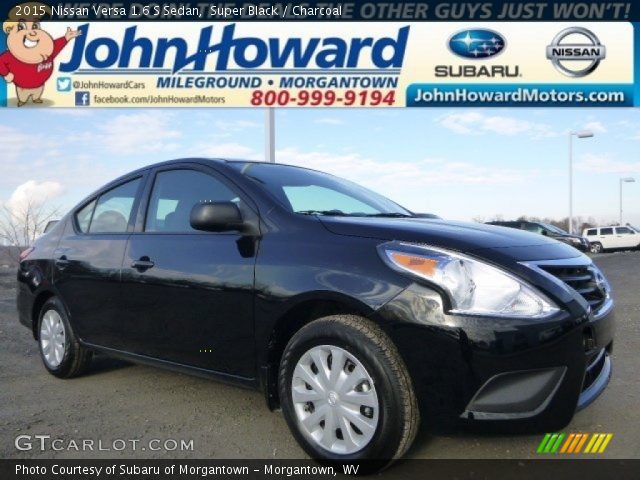 2015 Nissan Versa 1.6 S Sedan in Super Black
