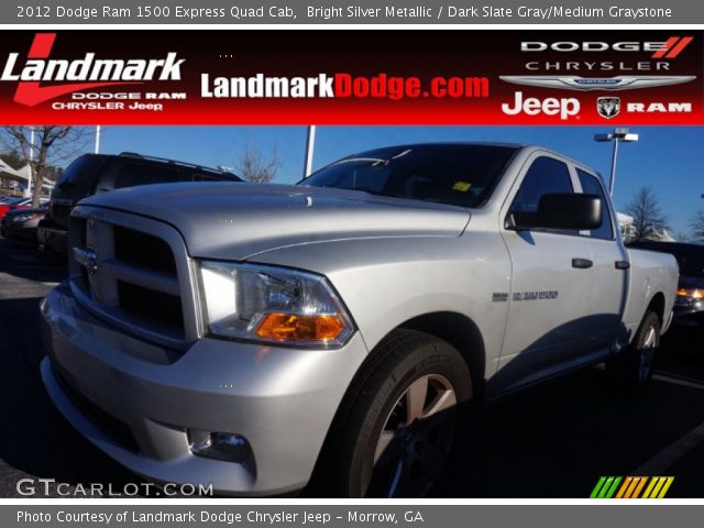 2012 Dodge Ram 1500 Express Quad Cab in Bright Silver Metallic