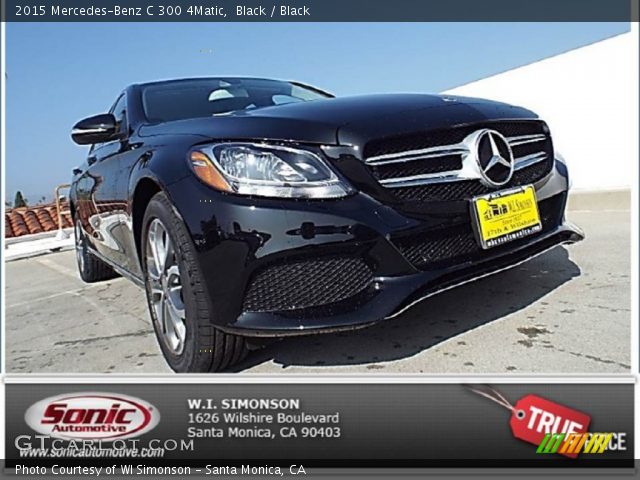 2015 Mercedes-Benz C 300 4Matic in Black