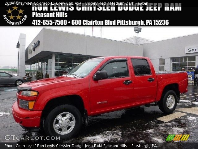 2004 Chevrolet Colorado LS Crew Cab 4x4 in Victory Red