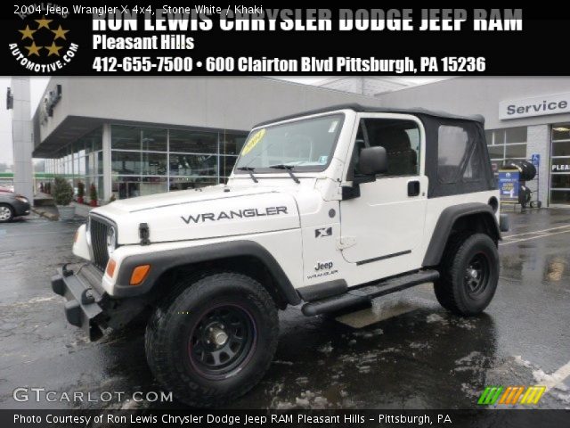 2004 Jeep Wrangler X 4x4 in Stone White