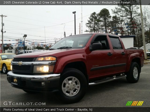 2005 Chevrolet Colorado LS Crew Cab 4x4 in Dark Cherry Red Metallic