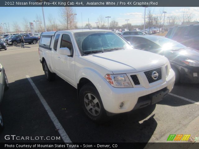 2012 Nissan Frontier Pro-4X King Cab 4x4 in Avalanche White