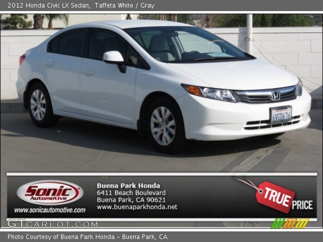2012 Honda Civic LX Sedan in Taffeta White