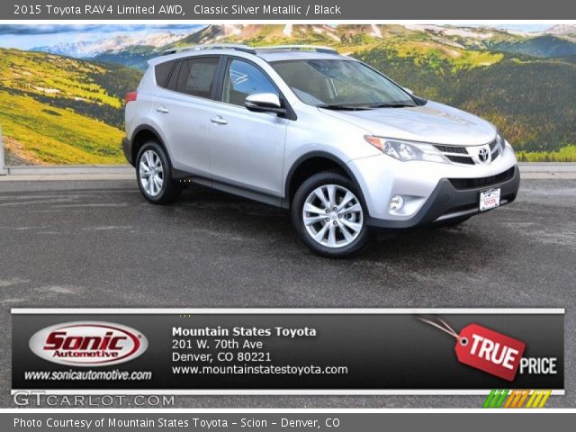 2015 Toyota RAV4 Limited AWD in Classic Silver Metallic