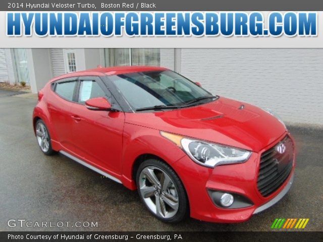 2014 Hyundai Veloster Turbo in Boston Red