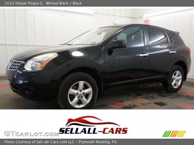 2010 Nissan Rogue S in Wicked Black