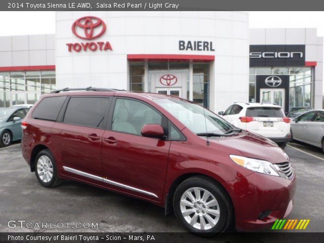 2014 Toyota Sienna LE AWD in Salsa Red Pearl