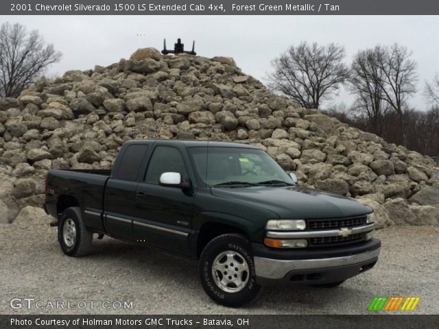 2001 Chevrolet Silverado 1500 LS Extended Cab 4x4 in Forest Green Metallic