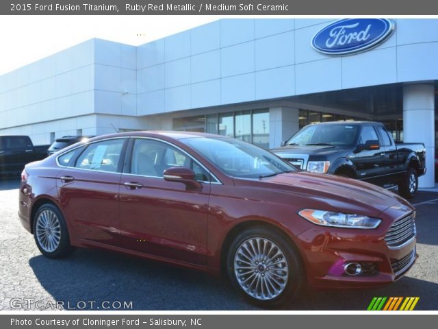 2015 Ford Fusion Titanium in Ruby Red Metallic
