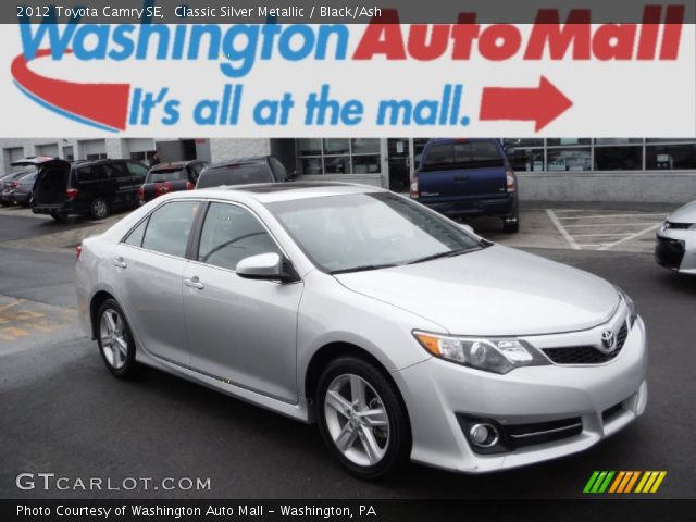 2012 Toyota Camry SE in Classic Silver Metallic