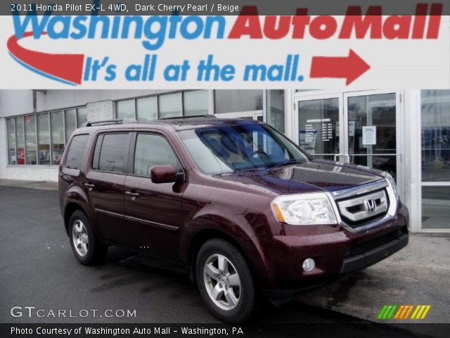 2011 Honda Pilot EX-L 4WD in Dark Cherry Pearl